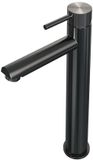 Brauer Gunmetal Carving Verhoogde Opbouw Wastafelmengkraan Model A Gunmetal Geborsteld PVD