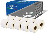 Aftertech 10 x 99018 38 x 190 mm rollen compatibele zelfklevende etiketten (110 etiketten/rol = 1100 in totaal) voor Dymo LabelWriter Seiko SLP labelprinter S0722470 10 x 99018