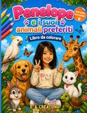 Penelope e i suoi animali preferiti: Libro da colorare