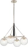 Kichler LED Kroonluchter | 4X E27 Max 60W | Dimbaar | Polished Nickel
