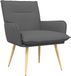 vidaXL Fauteuil Stoffen Donkergrijs