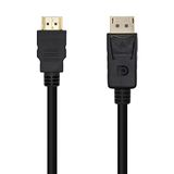 AISENS A125-0459 video kabel adapter 1 m DisplayPort HDMI Zwart
