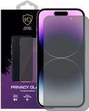 MobyDefend Screenprotector - Privacy Glass - Matte - Geschikt voor iPhone 14 Pro