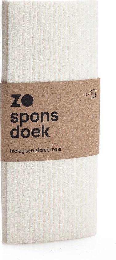 ZO® Sponsdoek Set Van 2 - Herbruikbaar Keukenpapier - Zwart