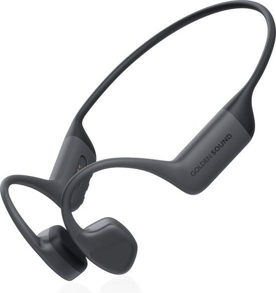 Golden Sound Bone Conduction Sport Hoofdtelefoon - Zwart - Draadloos - Bluetooth 5.3 - 15 uur batterij - Waterbestendig