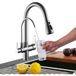 Zamery - Mitigeur de cuisine 3 voies, robinet de cuisine douchette avec eau pure, 3 modes, rotatif à 360°, froid et chaud disponible