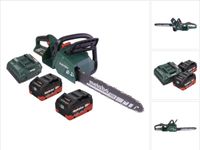 Metabo MS 36-18 LTX BL 40 Accu-kettingzaag 36 V ( 2x 18 V ) 40 cm 22 m/s borstelloos + 2x accu 8.0 Ah + lader