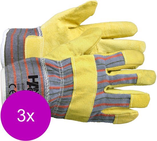 Kixx Handschoen Varkenssplit - Handschoenen - 3 x 12x15x27 cm Geel 10