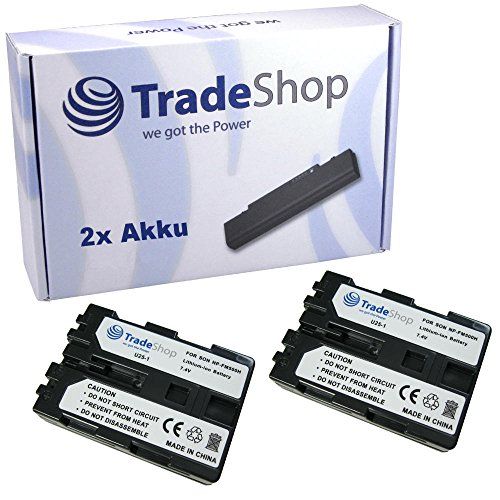Trade Shop 2X Camera Li-Ion batterij voor Sony ILCA 7SM2 68 77M2 99M2II CLM V55 A700H SLT-A68 Hasselblad HV vervangt NP-FM500 NP-FM500H NP-FM55H CS-FM55H CS-FM500H