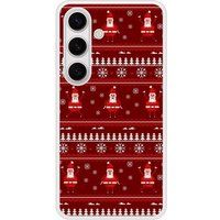 Samsung Galaxy S24 Bedrukt siliconen hoesje pull de noel santa