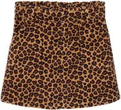 Vertbaudet Jupe-short pour fille, Camel, Imprimé léopard, Coton, Taille 122