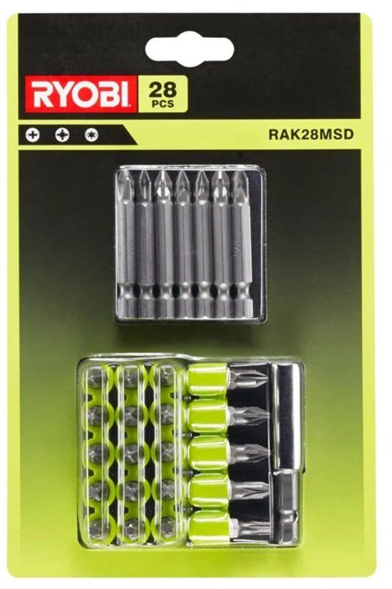 Ryobi RAK28MSD - Schroefbitset - 28-delig - Magnetische Bit Houder