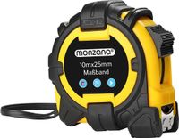 deuba Monzana Meetlint Lintmeter 10m Eindhaak Autorolsysteem Vergrendeling Centimeter