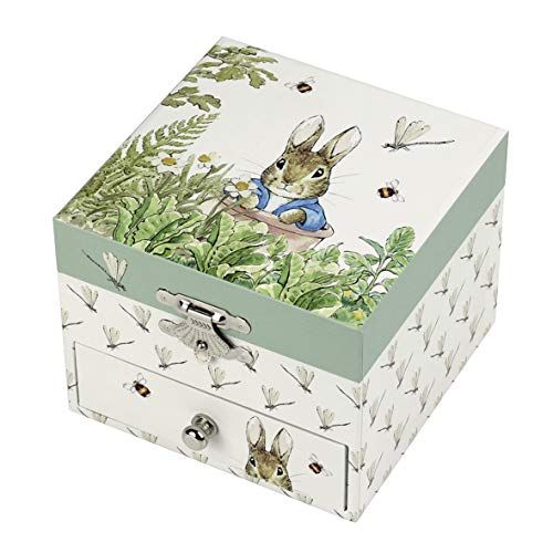 Trousselier Juwelendoos voor schatten/sieraden, met muziek, groen