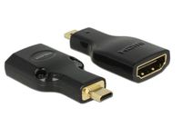 DeLOCK HDMI Micro-D/HDMI-A, M/F, 4K