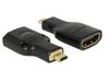 DeLOCK HDMI Micro-D/HDMI-A, M/F, 4K