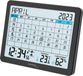 oCreon Tafelkalender - Temperatuurweergave - Luchtvochtigheidsweergave - Min/max-weergave - 17 x 14 cm - Zwart