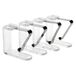 Merkloos / Sans marque 12x stuks transparante tafelkleed klemmen - Tafelkleedklemmetjes