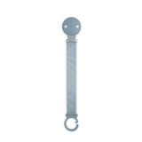 Suavinex, Wonder Fopspeenband van stof voor pasgeborenen, dubbelzijdig design, fopspeenketting, clip met clip, voor fopspeen met ring. + 0 maanden, geschikt voor pasgeborenen, effen blauw