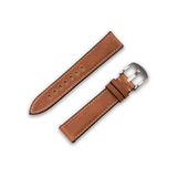 JT Berlin Charlie Reservearmband (20 mm) voor Samsung Galaxy Watch/Amazfit/Garmin Forerunner [handgemaakt in Duitsland, leder/Nytech reserveband, roestvrij staal] bruin/zilver
