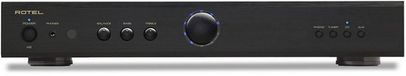 Rotel A8 zwart Stereo versterker met Phono voorversterker ingebouwd