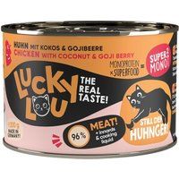 Lucky Lou Lucky Lou nat kattenvoer SuperMono Adult kip 6x200 g