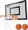 Virtufit Pro Mini Basketbalbord met 2 Ballen en Pomp - Zwart logo