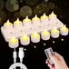 OEM BeltAvenue Holding B.V. Led-kaarsen - Set van 12 Oplaadbare LED Kegels met Afstandsbediening en Timer
