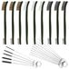 Brosse en acier Brosse en acier - Set de 9 - Laiton, acier et nylon - Kit de nettoyage de carburateur