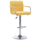 VidaXL Barstoelen - Set van 2 - Geel - Stof