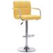 VidaXL Barstoelen - Set van 2 - Geel - Stof