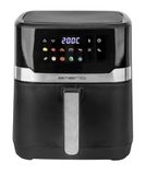 EMERIO AF-132658.3 Digitale XXL heteluchtfriteuse met 6,5 liter, nieuwe kleurenscherm, AirFryer, frituren zonder extra olie, 10 automatische programma's, Cool Touch, timer, snelle opwarming