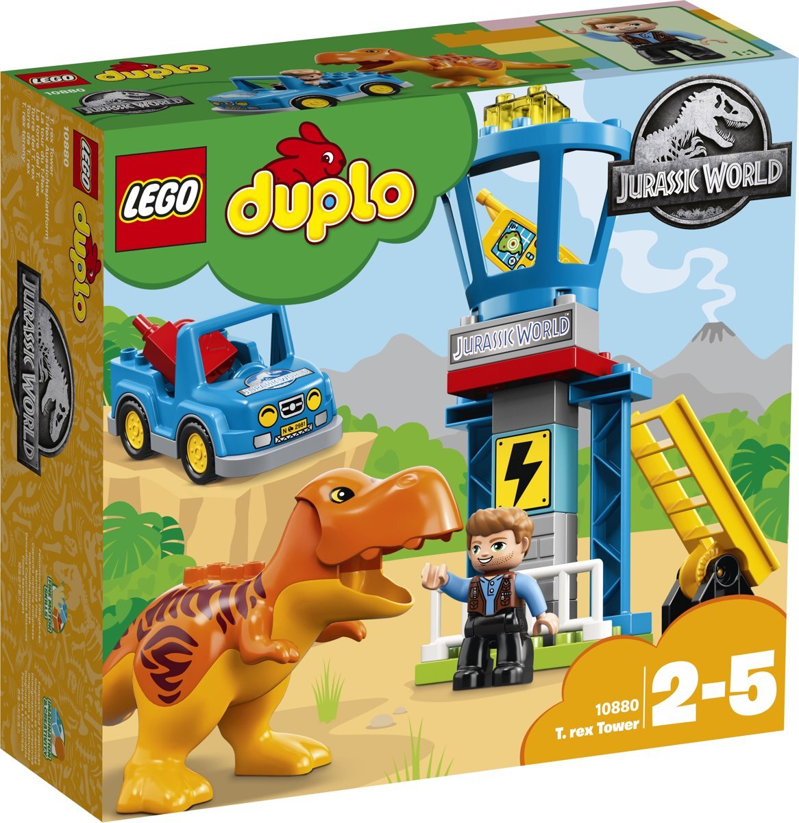 lego DUPLO Jurassic World T-Rex Toren - 10880 Help Owen Grady om de ontsnapte T-Rex in bedwang te krijgen in Jurassic World