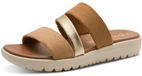 Marco Tozzi Dames Klompjes Beige Maat 40