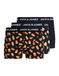 JACK & JONES Boxershorts 'JACKEVIN FOOD' cognac / geel / zwart / wit