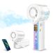 Carehabi Handventilator met waterkoeling, 30.000 rpm, 3000 mAh batterij, 1-100 niveaus, kleine draagbare ventilator met led-display, stil, USB, voor reizen, kantoor, dames