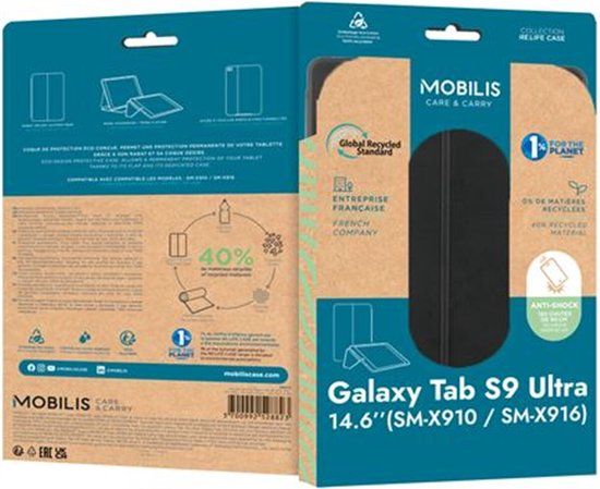 Mobilis 068010 tabletbehuizing 37,1 cm (14.6") Flip case Zwart