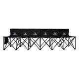 Unisport Banc Pliable - Noir/blanc, pointure One Size