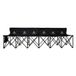 Unisport Banc Pliable - Noir/blanc, pointure One Size