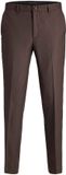 JACK&JONES JPRSOLARIS TROUSER NOOS Heren Slacks - Slim Fit - Wolmix - Donkerbruin - Maat 48