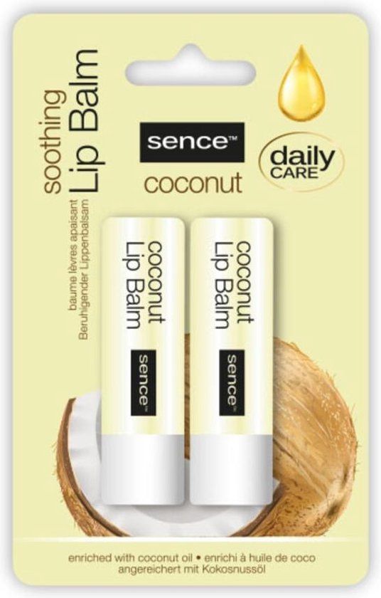 Sence Lippenbalsem Coconut - 2 stuks