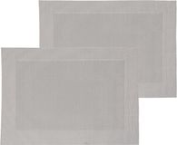 Secret de Gourmet set van 4 placemats Texaline - grijs - 50 x 35 cm