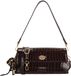 Charm London Knightsbridge Sac bandoulière - Bandoulière - Vernis - Croco - Rabat - Marron foncé