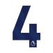 Avery Dennison Flocage Premier League 2023 4 bleu marine/blanc