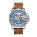 Diesel Mega Chief Series horloge voor heren, chronograaf uurwerk met leren band