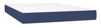 VidaXL Pocketveringmatras, medium, blauw, 160x200x20 cm, stof