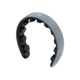 Master Massage H1 modieuze haarband, hoofdmassageapparaat, standaard, slank en licht, 11 vibrerende hoofden, 5 modi, 3 intensiteiten, van zachte vingers tot acupressuur - mistig grijs