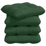 vidaXL Zitkussens 4 stuks Corduroy stof Donkergroen 40 x 40 cm