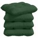vidaXL Zitkussens 4 stuks Corduroy stof Donkergroen 40 x 40 cm