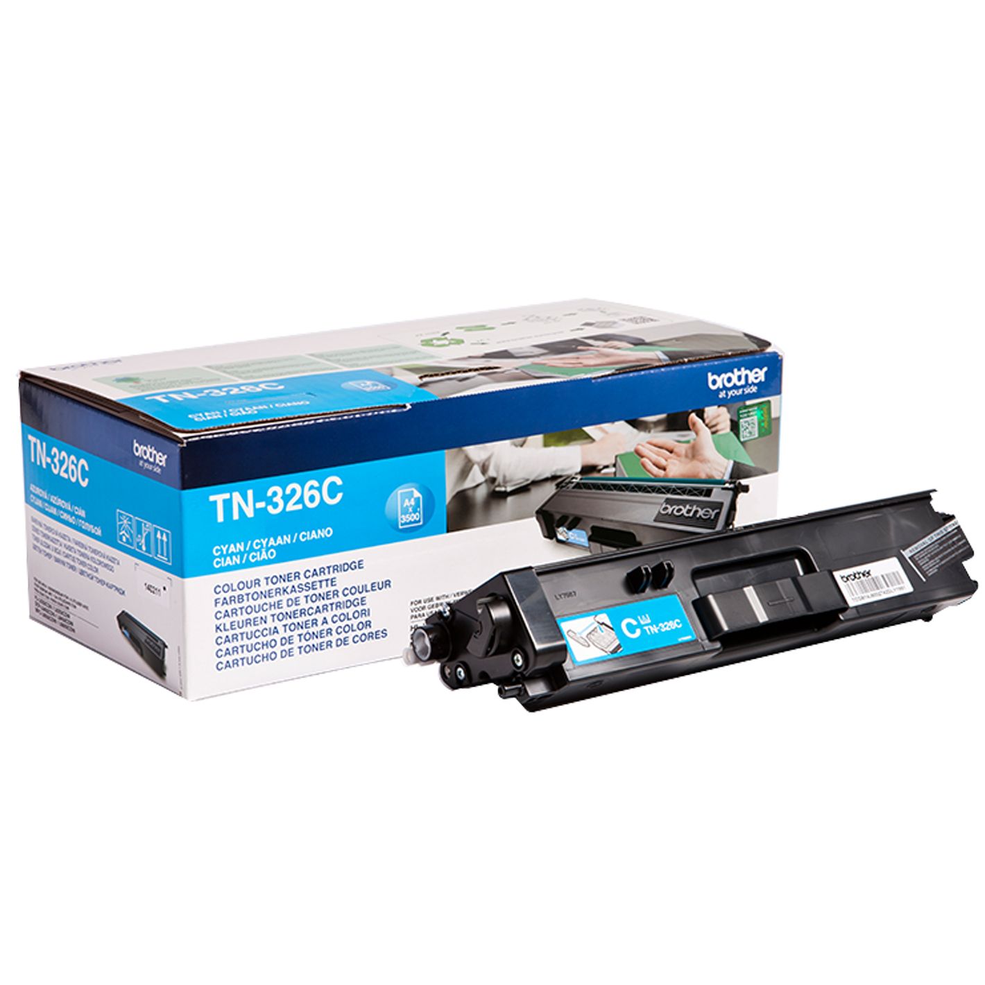 Brother TN-326C toner cartridge cyaan (3500 pagina's)